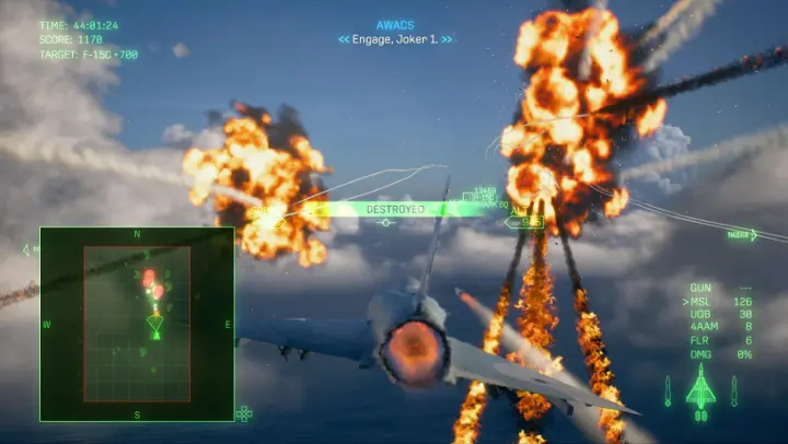ACE COMBAT 8 WINGS OF THEVE — геймплей, истребители и воздушные бои