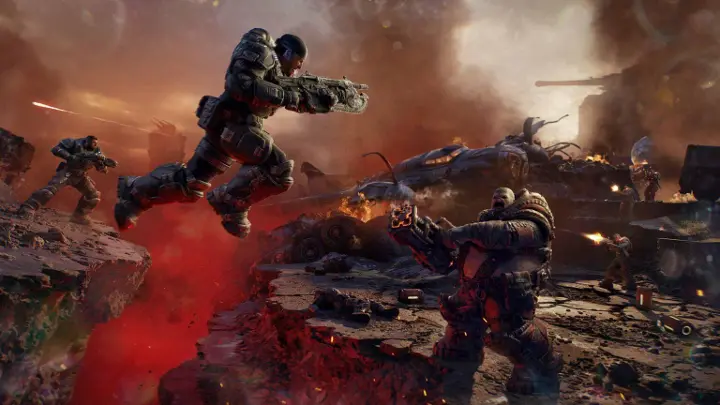 Gears of War E-Day — Маркус Феникс и Доминик Сантьяго
